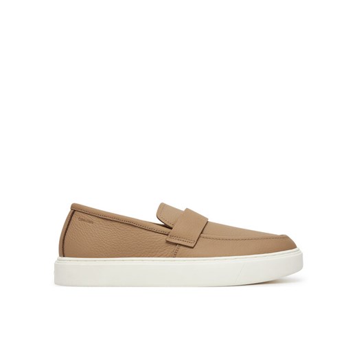 Mokasyny Calvin Klein Moccasin Lth Unlined HM0HM01813 Brązowy ze sklepu eobuwie.pl w kategorii Mokasyny męskie - zdjęcie 182056433