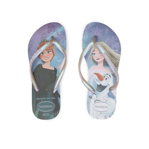 Japonki Havaianas FROZEN 41372662204 Kolorowy ze sklepu eobuwie.pl w kategorii Klapki dziecięce - zdjęcie 182056471