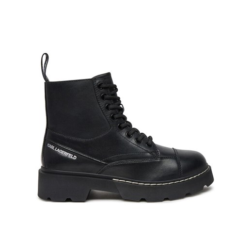Trapery KARL LAGERFELD KL40450 Czarny ze sklepu eobuwie.pl w kategorii Workery damskie - zdjęcie 182056484