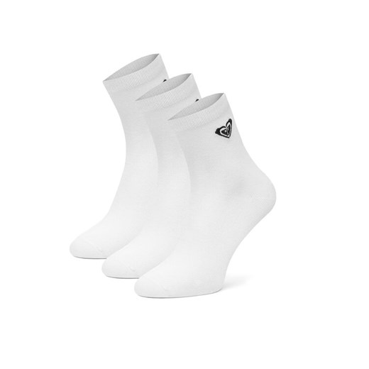 Skarpety Roxy AS_ROXY_06Z_SS25 (3-PACK) Biały ze sklepu eobuwie.pl w kategorii Skarpetki damskie - zdjęcie 182056531