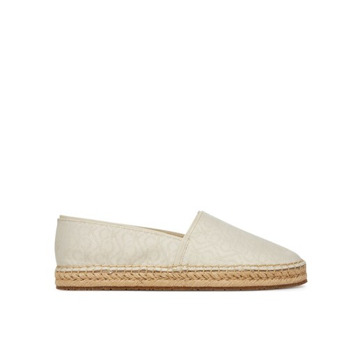 Espadryle Calvin Klein Flat Espadrille - Jacq HW0HW02467 Écru ze sklepu eobuwie.pl w kategorii Espadryle damskie - zdjęcie 182056593