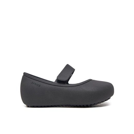 Baleriny Crocs Brooklyn Mary Jane Flat T 209430 Czarny ze sklepu eobuwie.pl w kategorii Balerinki dziecięce - zdjęcie 182056663