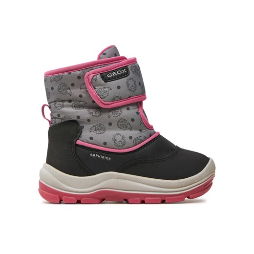 Śniegowce Geox B Flanfil Girl B Abx B263WG 0BCMN C9235 S Czarny ze sklepu eobuwie.pl w kategorii Buty zimowe dziecięce - zdjęcie 182056670