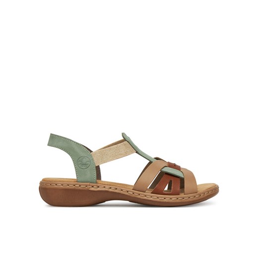 Sandały Rieker 65918-52 Zielony Rieker 42 eobuwie.pl