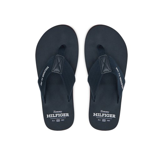 Japonki Tommy Hilfiger Hilfiger 85 Beach Sandal FM0FM05339 Granatowy ze sklepu eobuwie.pl w kategorii Klapki męskie - zdjęcie 182056934