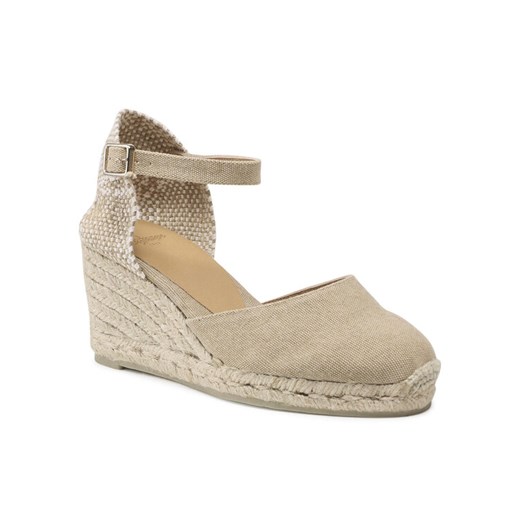 Espadryle Castañer Carol/6/002 021655-2017 Beżowy ze sklepu eobuwie.pl w kategorii Espadryle damskie - zdjęcie 182057031
