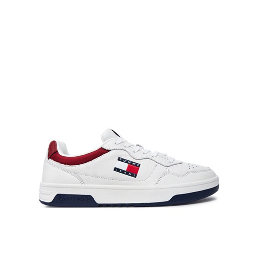 Sneakersy Tommy Jeans (New)Tjm Cupsole Leather Ess EM0EM01443 Biały ze sklepu eobuwie.pl w kategorii Buty sportowe męskie - zdjęcie 182057084