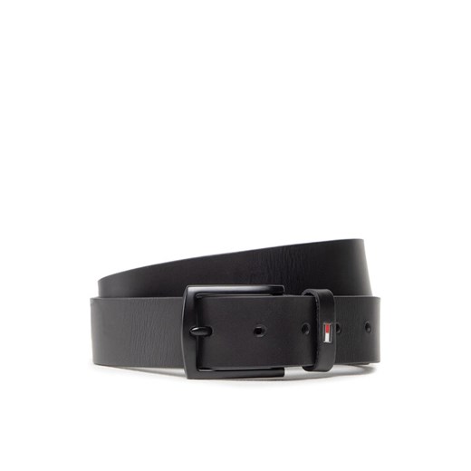 Pasek Męski Tommy Hilfiger Denton Matte 3.5 AM0AM08362 Czarny ze sklepu eobuwie.pl w kategorii Paski męskie - zdjęcie 182057120