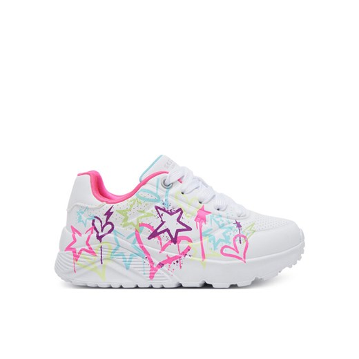 Sneakersy Skechers Uno Lite - My Drip 310391L/WMN Biały ze sklepu eobuwie.pl w kategorii Buty sportowe dziecięce - zdjęcie 182057270