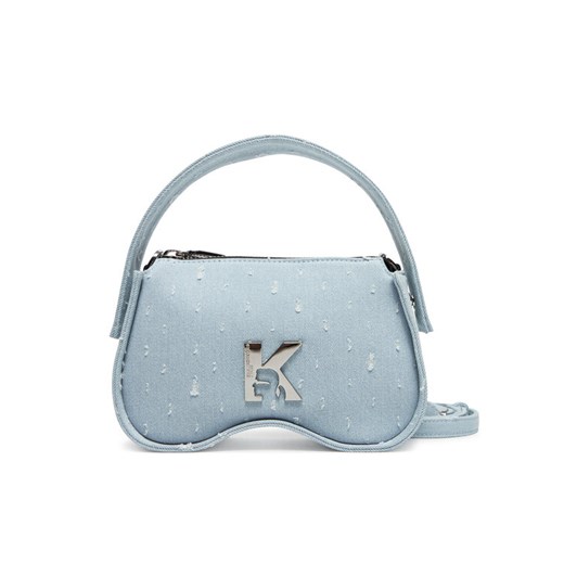 Torebka Karl Lagerfeld Jeans A2W30098 Niebieski ze sklepu eobuwie.pl w kategorii Listonoszki - zdjęcie 182057380