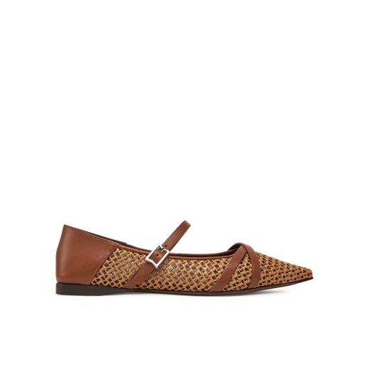 Baleriny Max Mara 2514521332600 Bordowy ze sklepu eobuwie.pl w kategorii Balerinki - zdjęcie 182057572