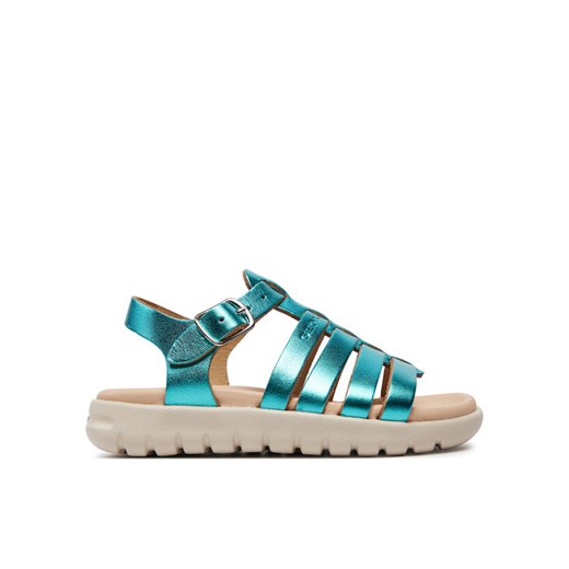 Sandały Geox J Sandal Soleima Gir J35GSB 000CF C3035 M Zielony ze sklepu eobuwie.pl w kategorii Sandały dziecięce - zdjęcie 182057690