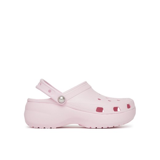 Klapki Crocs Classic Platform Pearl Clog 211231 Różowy ze sklepu eobuwie.pl w kategorii Klapki damskie - zdjęcie 182057693