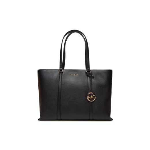 Torebka MICHAEL Michael Kors Temple 30R4G1LT3L Czarny ze sklepu eobuwie.pl w kategorii Torby Shopper bag - zdjęcie 182057720