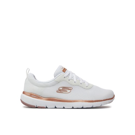 Sneakersy Skechers First Insight 13070/WTRG Biały ze sklepu eobuwie.pl w kategorii Buty sportowe damskie - zdjęcie 182057874