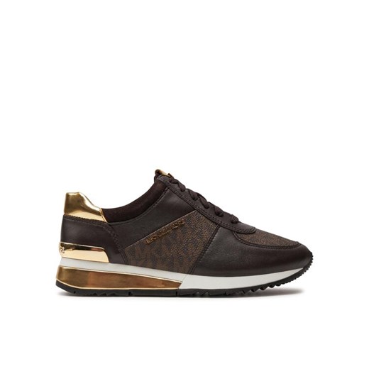 Sneakersy MICHAEL Michael Kors Allie Wrap Trainer 43R6ALFP2B Brązowy ze sklepu eobuwie.pl w kategorii Buty sportowe damskie - zdjęcie 182057960