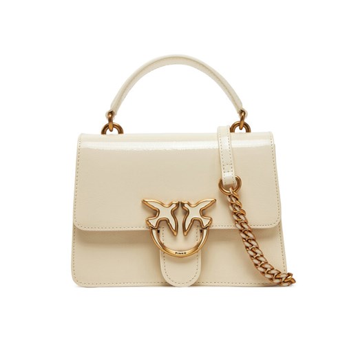 Torebka PINKO Love One Top Handle Mini Light PE 25 PLTT 100071 A1UV Écru ze sklepu eobuwie.pl w kategorii Torebki damskie - zdjęcie 182058252