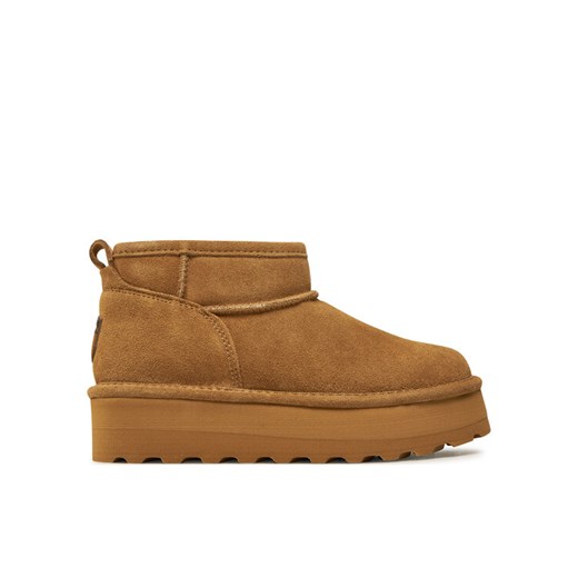 Śniegowce Bearpaw Retro Shorty 2940W Beżowy ze sklepu eobuwie.pl w kategorii Śniegowce damskie - zdjęcie 182058284