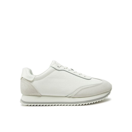 Sneakersy Calvin Klein Runner Lace Up - Mono Mix HW0HW02294 Biały ze sklepu eobuwie.pl w kategorii Buty sportowe damskie - zdjęcie 182058403