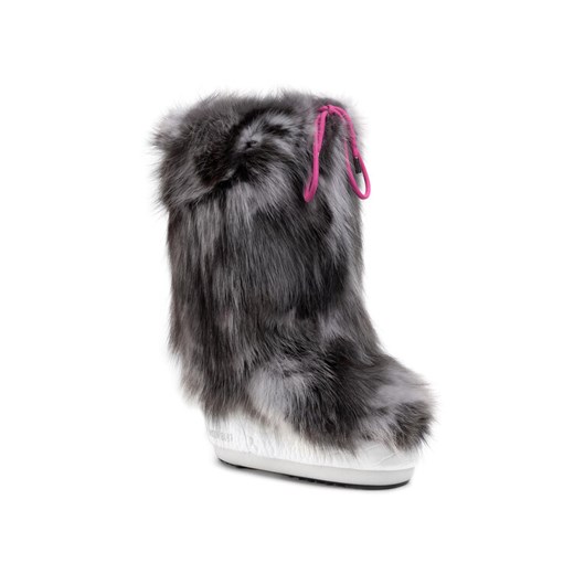 Ocieplacz na obuwie Moon Boot Cover Fox 140COV02001 Szary ze sklepu eobuwie.pl w kategorii Śniegowce damskie - zdjęcie 182058473