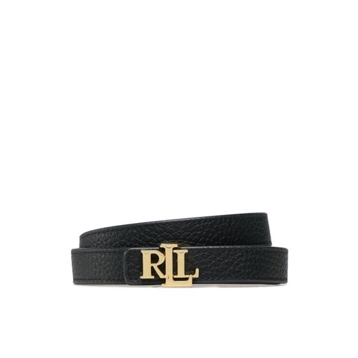 Pasek Damski Lauren Ralph Lauren 412912038001 Czarny ze sklepu eobuwie.pl w kategorii Paski damskie - zdjęcie 182058553