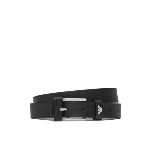 Pasek Damski Emporio Armani Y4S609 YQ19F 80001 Czarny ze sklepu eobuwie.pl w kategorii Paski damskie - zdjęcie 182058561