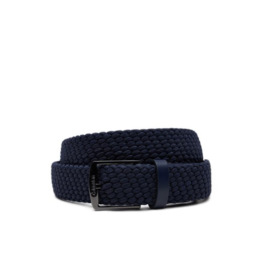 Pasek Męski Calvin Klein Ck Casual Elastic Braided 35Mm K50K512839 Granatowy ze sklepu eobuwie.pl w kategorii Paski męskie - zdjęcie 182058571