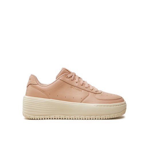 Sneakersy Skechers 185110 NUDE Beżowy ze sklepu eobuwie.pl w kategorii Buty sportowe damskie - zdjęcie 182058741