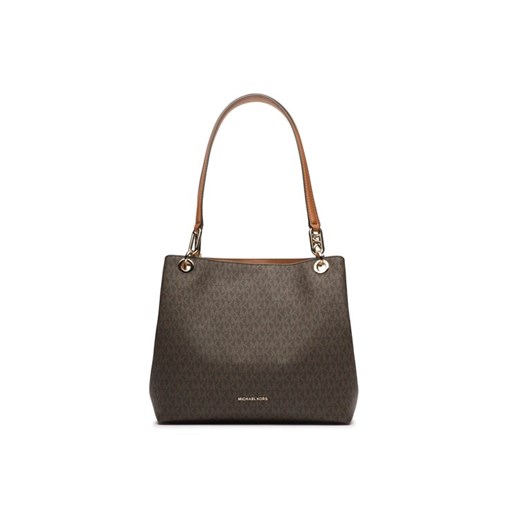 Torebka MICHAEL Michael Kors Kensington 30F3G8KT7B Brązowy ze sklepu eobuwie.pl w kategorii Torby Shopper bag - zdjęcie 182058790