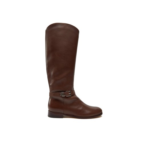 Oficerki Lauren Ralph Lauren 802937804003 Brązowy ze sklepu eobuwie.pl w kategorii Kozaki damskie - zdjęcie 182058930