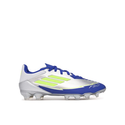Buty do piłki nożnej adidas F50 League Messi Multi-Ground IH0920 Szary ze sklepu eobuwie.pl w kategorii Buty sportowe dziecięce - zdjęcie 182059084