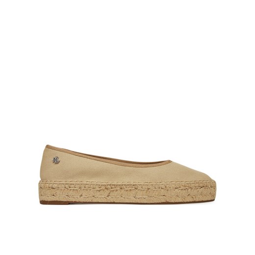 Espadryle LAUREN RALPH LAUREN Luize 802959187008 Beżowy ze sklepu eobuwie.pl w kategorii Espadryle damskie - zdjęcie 182059092