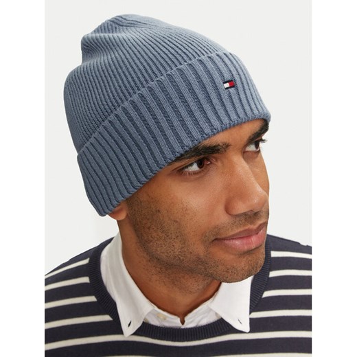 Czapka Tommy Hilfiger Flag AM0AM12796 Niebieski ze sklepu eobuwie.pl w kategorii Czapki zimowe męskie - zdjęcie 182059424