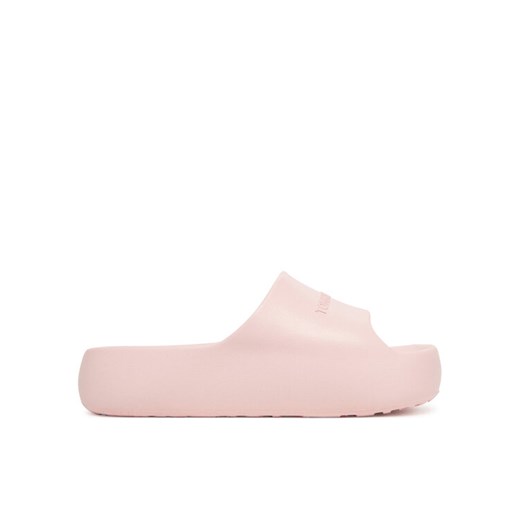Klapki Tommy Jeans Tjw Chunky Pool Slide Ess EN0EN02879 Różowy ze sklepu eobuwie.pl w kategorii Klapki damskie - zdjęcie 182059442