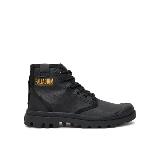 Trapery Palladium PAMPA HI COATED 74375-008-M Czarny ze sklepu eobuwie.pl w kategorii Workery damskie - zdjęcie 182059530