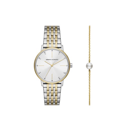 Zegarek Armani Exchange AX7156SET Srebrny ze sklepu eobuwie.pl w kategorii Zegarki - zdjęcie 182059573