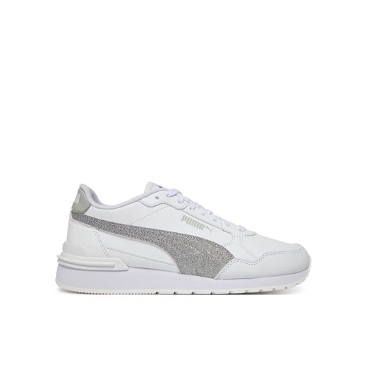 Sneakersy Puma St Runner V4 Sl Glitter Jr 401586 01 Biały ze sklepu eobuwie.pl w kategorii Buty sportowe dziecięce - zdjęcie 182060080