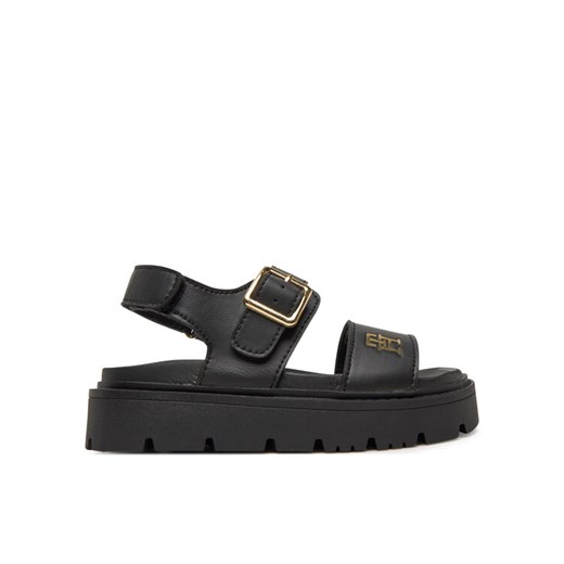 Sandały Tommy Hilfiger T3A2-33785-0326 M Czarny ze sklepu eobuwie.pl w kategorii Sandały dziecięce - zdjęcie 182060181