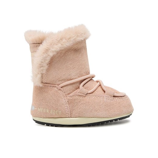 Śniegowce Moon Boot Crib Suede 34010300003 M Różowy ze sklepu eobuwie.pl w kategorii Buciki niemowlęce - zdjęcie 182060213