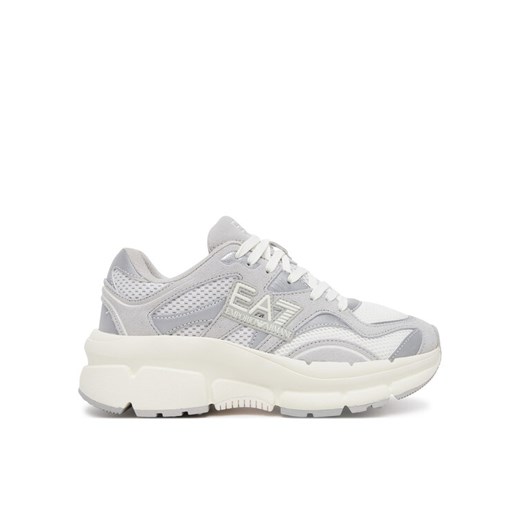 Sneakersy EA7 Emporio Armani X8X237 XK425 R951 Szary ze sklepu eobuwie.pl w kategorii Buty sportowe damskie - zdjęcie 182060282