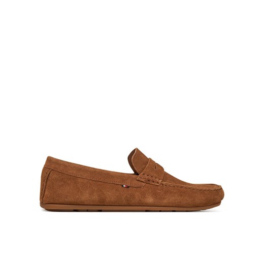 Mokasyny Tommy Hilfiger Casual Hilfiger Suede Driver FM0FM04998 Brązowy ze sklepu eobuwie.pl w kategorii Mokasyny męskie - zdjęcie 182060324
