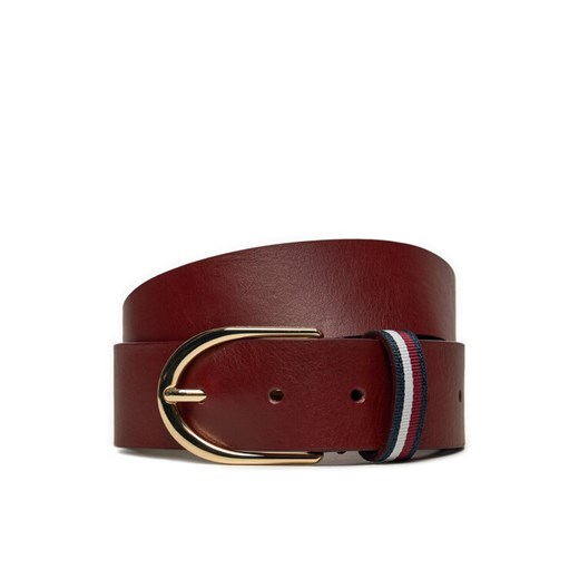 Pasek Damski Tommy Hilfiger AW0AW16596 Czerwony ze sklepu eobuwie.pl w kategorii Paski damskie - zdjęcie 182060431