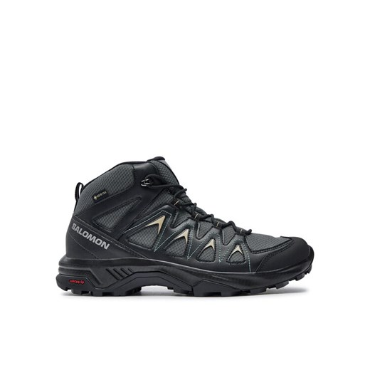 Trekkingi Salomon X Braze Mid Gore-Tex L47430500 Czarny ze sklepu eobuwie.pl w kategorii Buty trekkingowe męskie - zdjęcie 182060443