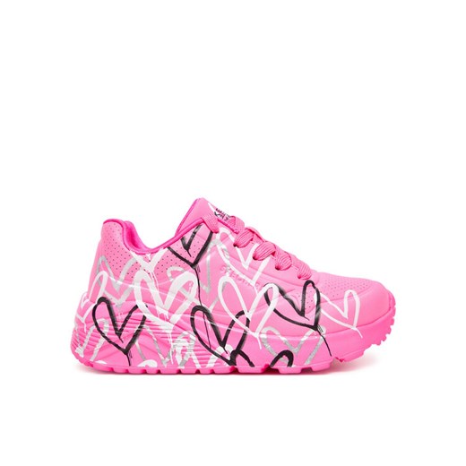 Sneakersy Skechers Uno Lite-Metallic Love 314067L/HPMT Różowy ze sklepu eobuwie.pl w kategorii Buty sportowe dziecięce - zdjęcie 182060552
