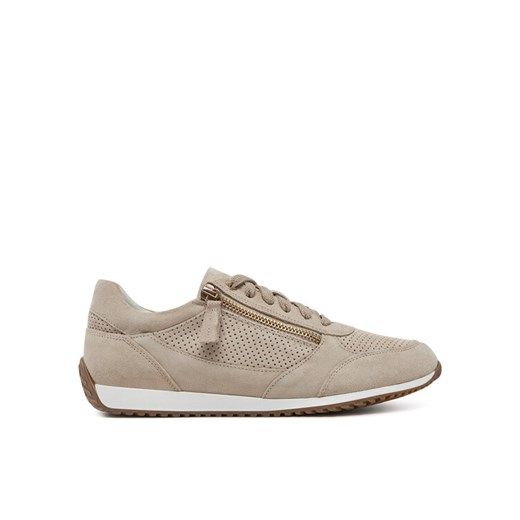 Sneakersy Geox D Calithe D36N0A 00022 C6738 Beżowy ze sklepu eobuwie.pl w kategorii Buty sportowe damskie - zdjęcie 182060601