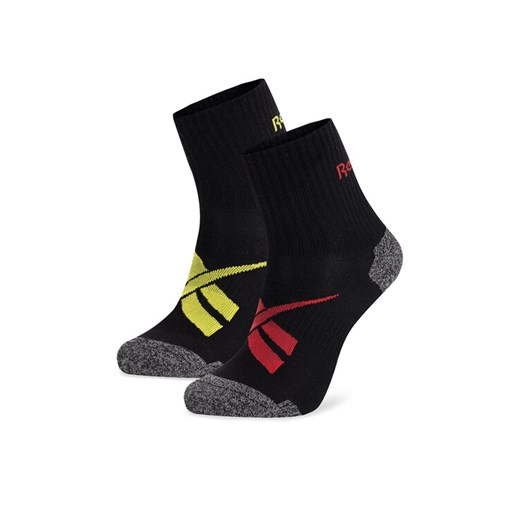 Zestaw 2 par wysokich skarpet unisex Reebok R0418-SS24 (2-pack) Czarny ze sklepu eobuwie.pl w kategorii Skarpetki męskie - zdjęcie 182060611