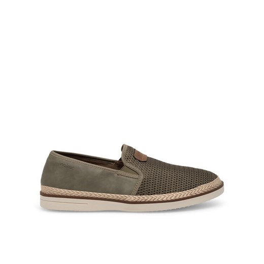 Espadryle Rieker B2366-54 Khaki ze sklepu eobuwie.pl w kategorii Półbuty męskie - zdjęcie 182060613