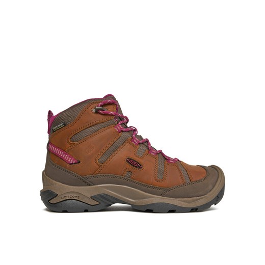 Trekkingi Keen Circadia Mid Wp 1026765-10 Brązowy ze sklepu eobuwie.pl w kategorii Buty trekkingowe damskie - zdjęcie 182060652