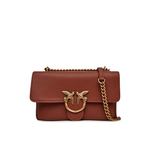 Torebka PINKO Love One Soft Mini AI 24-25 PLTT 104528 A29Q L84Q Brązowy ze sklepu eobuwie.pl w kategorii Listonoszki - zdjęcie 182060671