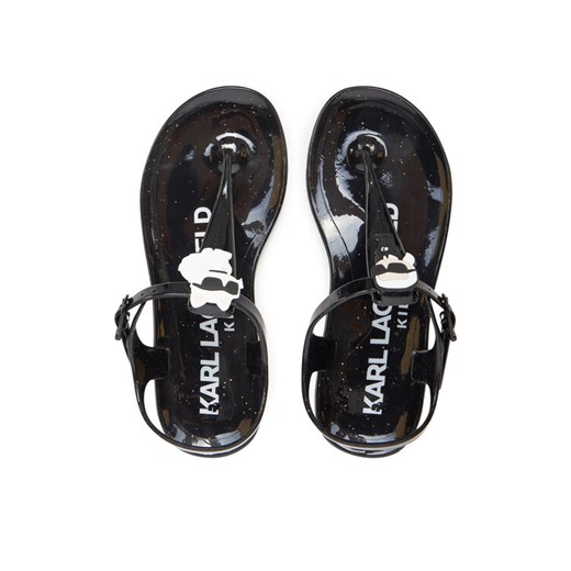 Sandały Karl Lagerfeld Kids Z30370 M Czarny ze sklepu eobuwie.pl w kategorii Sandały dziecięce - zdjęcie 182060704
